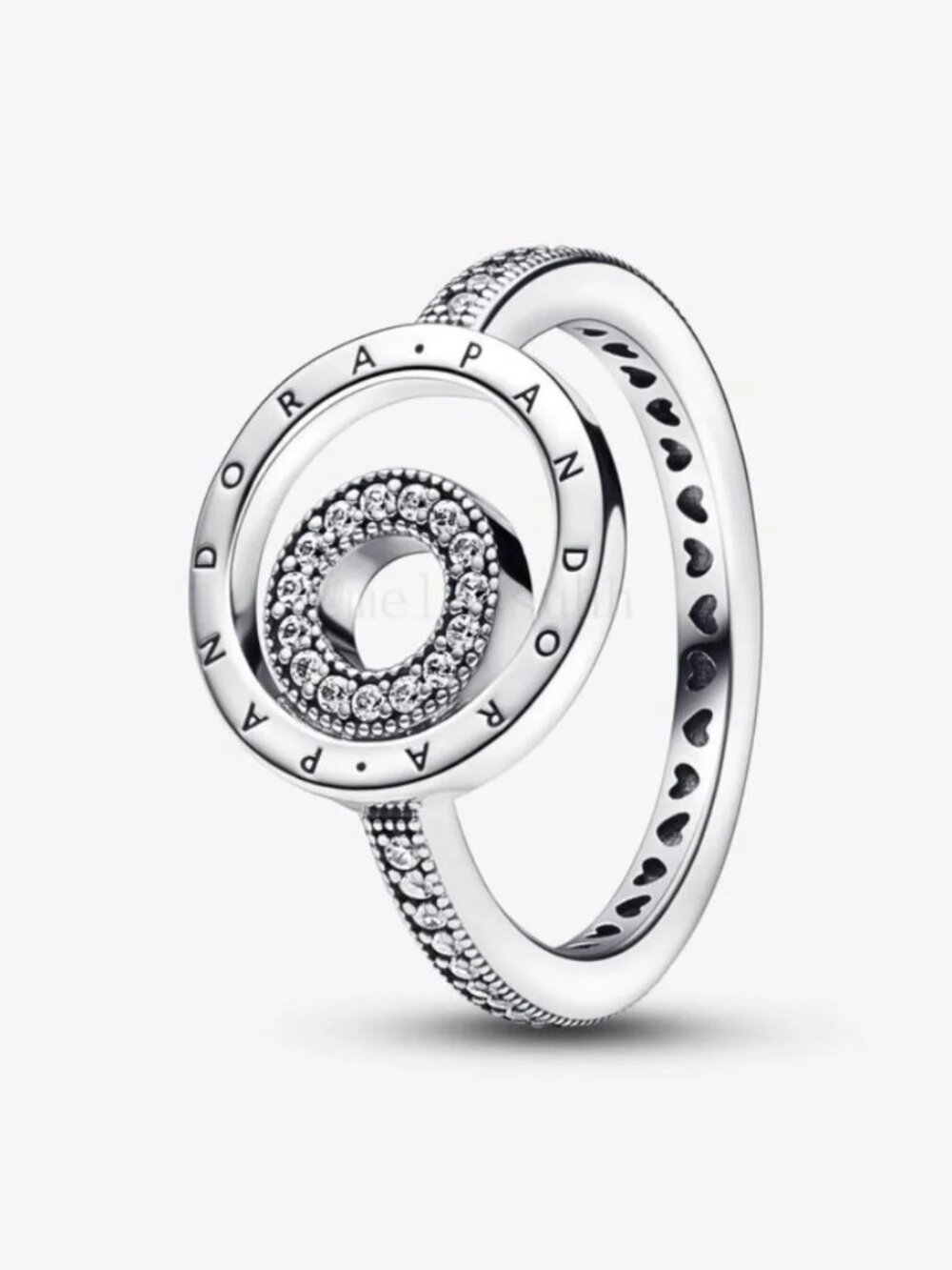Pandora Signature Logo Circles Pavé Ring